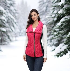 Calvin Klein Performance Pink Quilted Vest